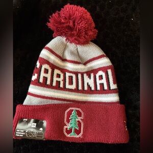 Stanford University Cardinal Knit Beanie with Pom
